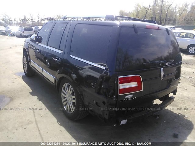 5LMFU28538LJ03569 - 2008 LINCOLN NAVIGATOR BLACK photo 3