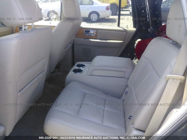 5LMFU28538LJ03569 - 2008 LINCOLN NAVIGATOR BLACK photo 8