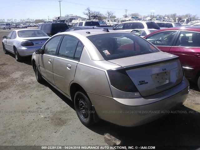 1G8AL55B57Z185472 - 2007 SATURN ION LEVEL 3 GOLD photo 3