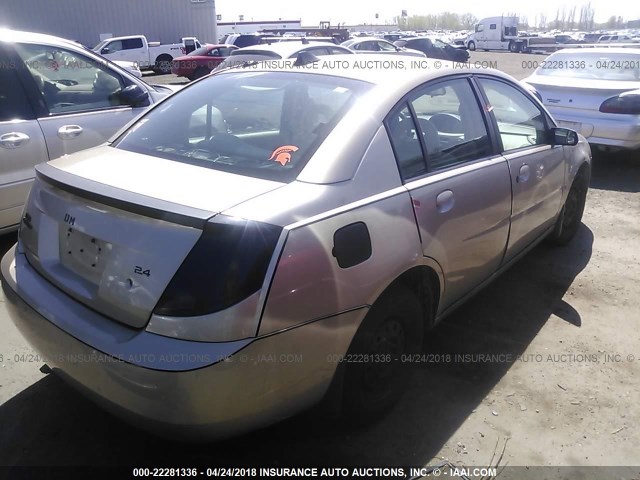 1G8AL55B57Z185472 - 2007 SATURN ION LEVEL 3 GOLD photo 4