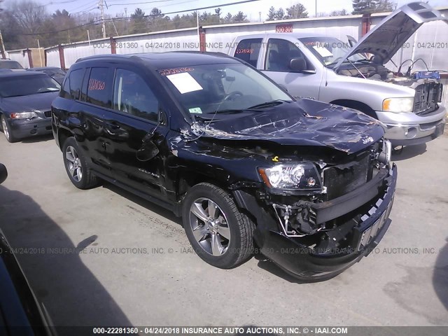 1C4NJDEB6GD745522 - 2016 JEEP COMPASS LATITUDE 黑色 照片 1