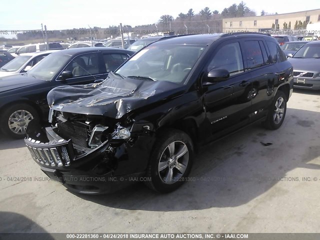 1C4NJDEB6GD745522 - 2016 JEEP COMPASS LATITUDE 黑色 照片 2