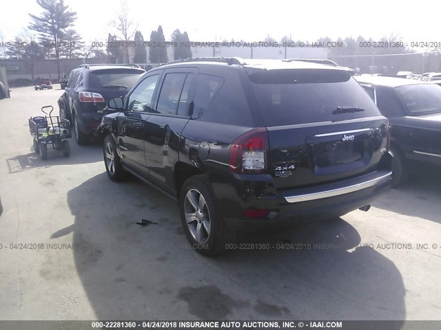 1C4NJDEB6GD745522 - 2016 JEEP COMPASS LATITUDE 黑色 照片 3