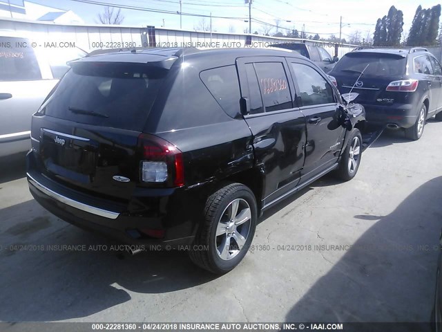 1C4NJDEB6GD745522 - 2016 JEEP COMPASS LATITUDE 黑色 照片 4