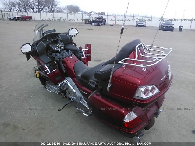 1HFSC47F68A704409 - 2008 HONDA GL1800 RED photo 3