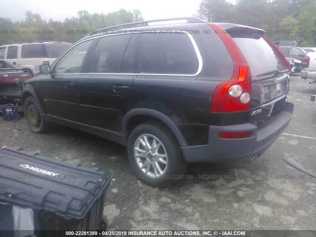 YV1CZ852751182786 - 2005 VOLVO XC90 V8 BLACK photo 3