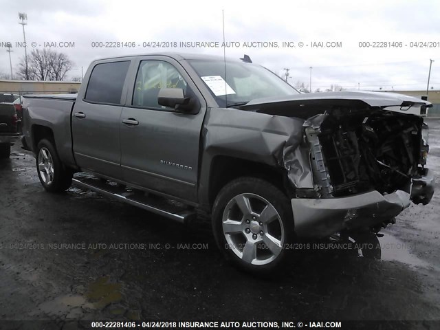 3GCUKREC2HG175991 - 2017 CHEVROLET SILVERADO K1500 LT GRAY photo 1