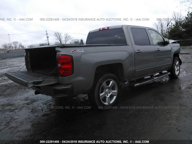 3GCUKREC2HG175991 - 2017 CHEVROLET SILVERADO K1500 LT GRAY photo 4