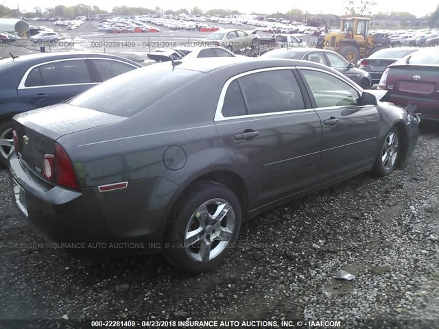 1G1ZA5E0XAF214480 - 2010 CHEVROLET MALIBU LS ნაცრისფერი ფოტო 4