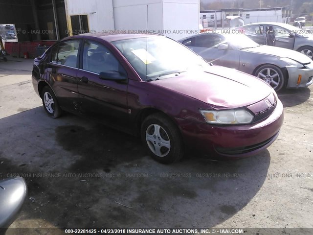 1G8AG52F54Z131323 - 2004 SATURN ION LEVEL 1 RED photo 1