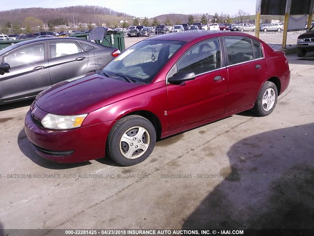 1G8AG52F54Z131323 - 2004 SATURN ION LEVEL 1 RED photo 2