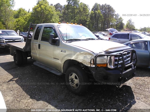 1FDWX37F0YEE12320 - 2000 FORD F350 SUPER DUTY TAN photo 1