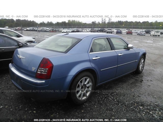 2C3LA63H87H741456 - 2007 CHRYSLER 300C BLUE photo 4