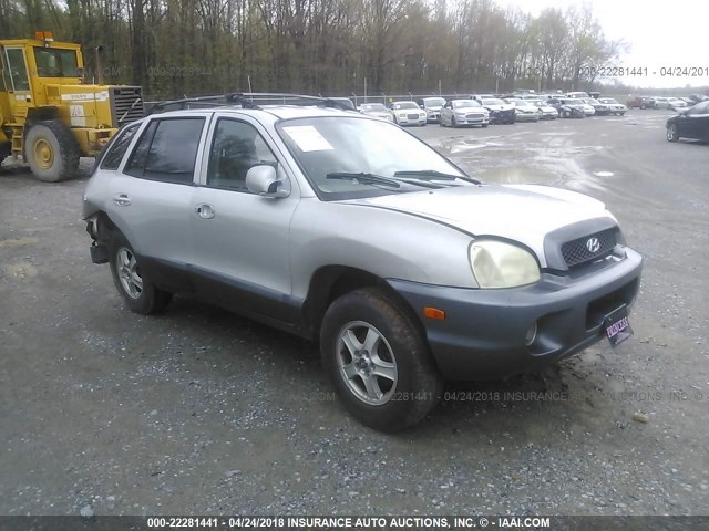 KM8SC13D44U842984 - 2004 HYUNDAI SANTA FE GLS/LX SILVER photo 1