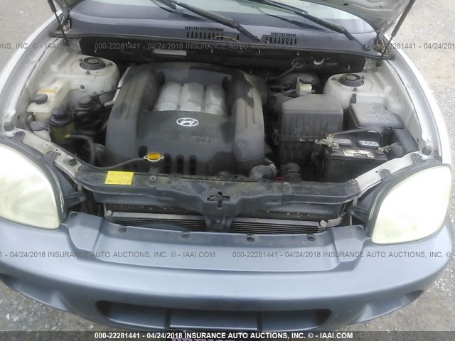 KM8SC13D44U842984 - 2004 HYUNDAI SANTA FE GLS/LX SILVER photo 10