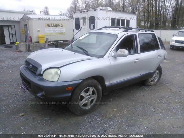 KM8SC13D44U842984 - 2004 HYUNDAI SANTA FE GLS/LX SILVER photo 2