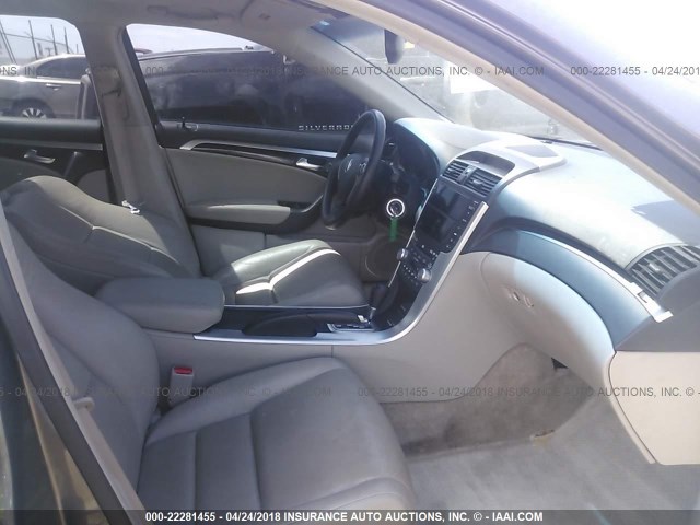 19UUA66238A033334 - 2008 ACURA TL SILVER photo 5