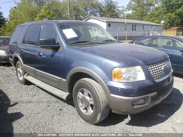 1FMPU17L54LB14617 - 2004 FORD EXPEDITION EDDIE BAUER BLUE photo 1