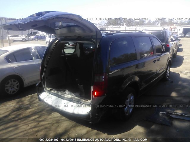 2D4RN4DE9AR138927 - 2010 DODGE GRAND CARAVAN SE BLACK photo 4