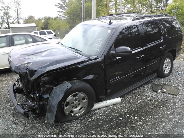 1GNSCBE07DR292971 - 2013 CHEVROLET TAHOE C1500 LT BLACK photo 2