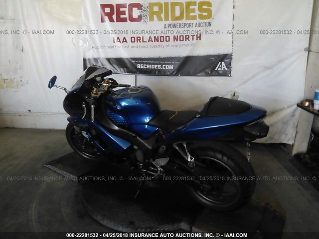 JKBZXJC1X6A031990 - 2006 KAWASAKI ZX636 C1 BLUE photo 3