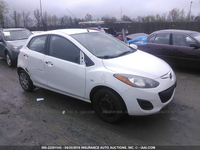 JM1DE1HZ3B0103623 - 2011 MAZDA MAZDA2 WHITE photo 1