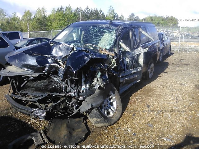 1GNSCBKC6FR156462 - 2015 CHEVROLET TAHOE C1500 LT BLACK photo 2