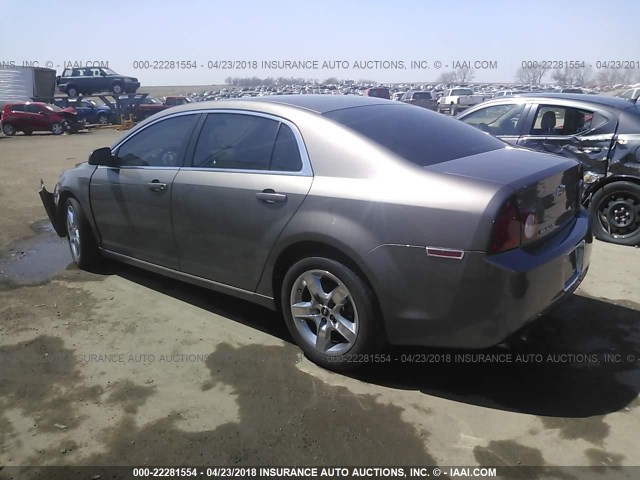 1G1ZC5E04AF274684 - 2010 CHEVROLET MALIBU 1LT BROWN photo 3