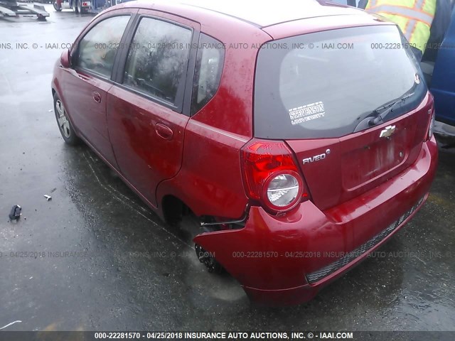 KL1TD6DE8BB205901 - 2011 CHEVROLET AVEO LS/LT BURGUNDY photo 6