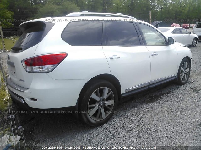 5N1AR2MN4EC684810 - 2014 NISSAN PATHFINDER S/SV/SL/PLATINUM 白色 照片 4