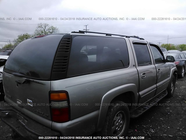 3GNFK16T4YG130700 - 2000 CHEVROLET SUBURBAN K1500 TAN photo 4