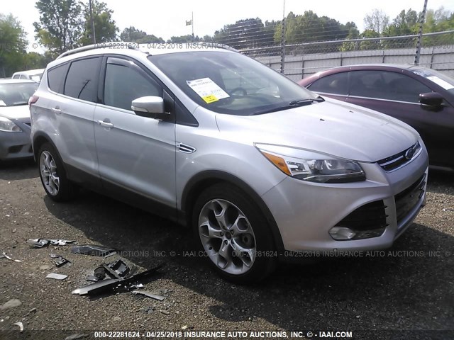 1FMCU0J9XEUA94799 - 2014 FORD ESCAPE TITANIUM SILVER photo 1