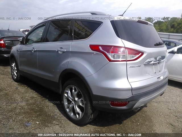 1FMCU0J9XEUA94799 - 2014 FORD ESCAPE TITANIUM SILVER photo 3