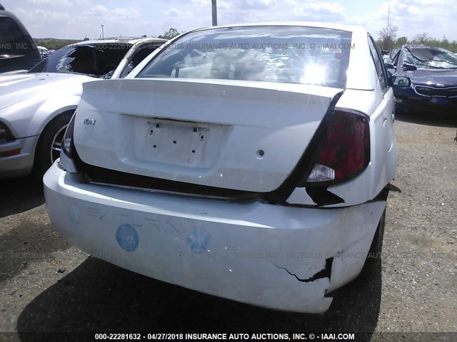 1G8AG52F95Z117197 - 2005 SATURN ION LEVEL 1 WHITE photo 6