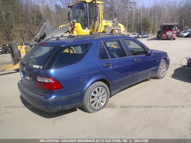 YS3EB59E833041595 - 2003 SAAB 9-5 LINEAR BLUE photo 4