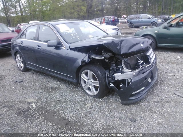 WDDGF8BB3BR164549 - 2011 MERCEDES-BENZ C 300 4MATIC GRAY photo 1