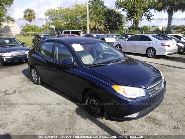 KMHDU46D18U299554 - 2008 HYUNDAI ELANTRA GLS/SE/LIMITED BLUE photo 1