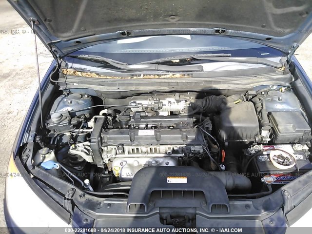KMHDU46D18U299554 - 2008 HYUNDAI ELANTRA GLS/SE/LIMITED BLUE photo 10