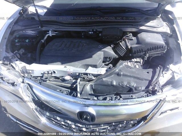 5FRYD4H46FB013379 - 2015 ACURA MDX TECHNOLOGY SILVER photo 10