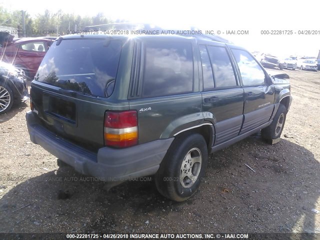 1J4GZ58S9VC568139 - 1997 JEEP GRAND CHEROKEE LAREDO/TSI GREEN photo 4