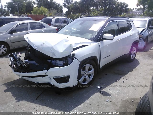 3C4NJCBB9JT123822 - 2018 JEEP COMPASS LATITUDE 白色 照片 2