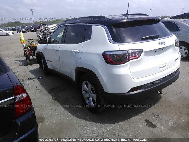 3C4NJCBB9JT123822 - 2018 JEEP COMPASS LATITUDE 白色 照片 3