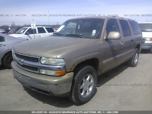 3GNFK16Z33G164950 - 2003 CHEVROLET SUBURBAN K1500 TAN photo 2