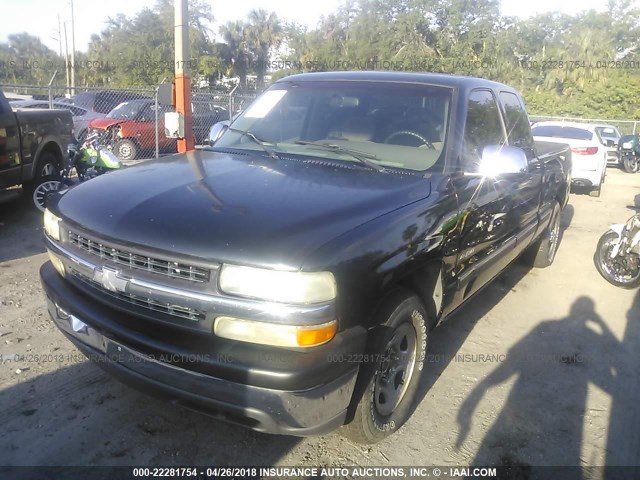 2GCEC19TXX1129555 - 1999 CHEVROLET SILVERADO C1500 BLACK photo 2