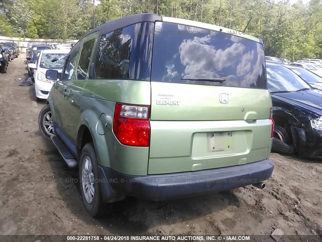 5J6YH18726L004183 - 2006 HONDA ELEMENT EX GREEN photo 3