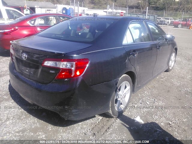 4T1BF1FK9DU219491 - 2013 TOYOTA CAMRY L/SE/LE/XLE 黑色 照片 4
