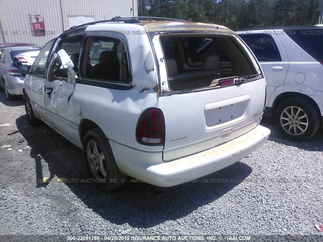 1B4GP54L0VB255610 - 1997 DODGE GRAND CARAVAN LE/ES WHITE photo 3