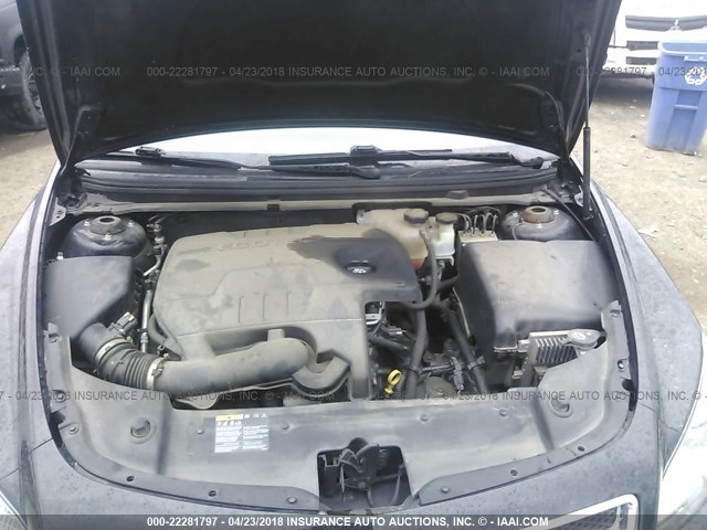 1G1ZC5E0XCF183504 - 2012 CHEVROLET MALIBU 1LT 黑色 照片 10