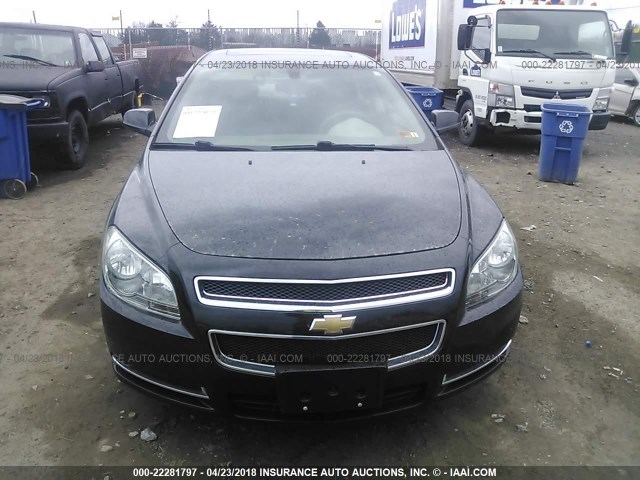 1G1ZC5E0XCF183504 - 2012 CHEVROLET MALIBU 1LT 黑色 照片 6