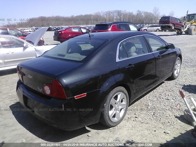 1G1ZB5E10BF338393 - 2011 CHEVROLET MALIBU LS 黑色 照片 4